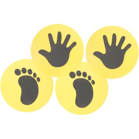 4 stk. Fotballtreningsmatte PVC Treningsskivebane