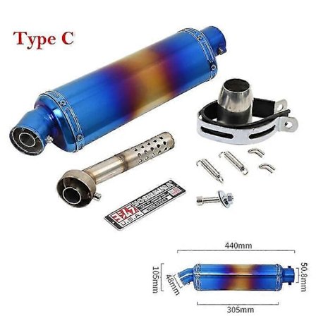 38-51MM Universal Yoshimura Motorcykel Udstødning Lyddæmper DB Killer Moto Rør Motorcykel 100cc-1000cc ATV GP Scooter