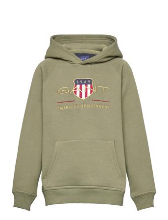 Archive Shield Hoodie Huppari Vihreä GANT