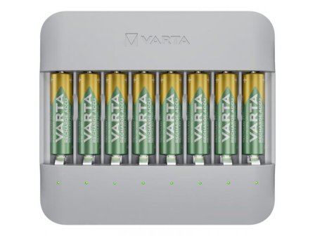 VARTA Eco Charger Multi Recycled + 8 x 2100 mAh AA 57682 101 121