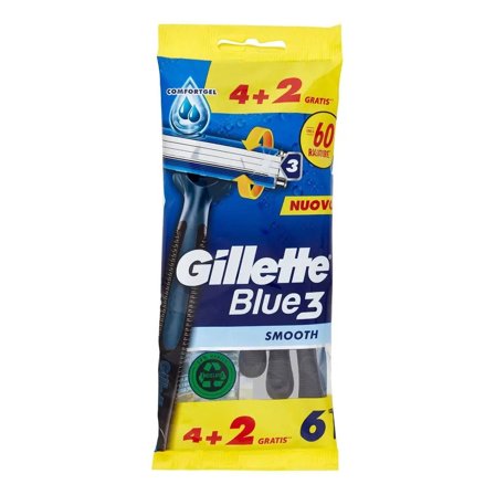 Gillette Blue 3 Usa & Getta 4 + 2 Pezzi