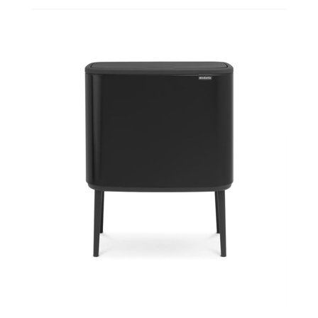 BRABANTIA Papperskorg Bo Touch Bin 3x11L Matt Svart - Lyreco - Städ och hygien - Avfallshantering och källsortering - Papperskorgar