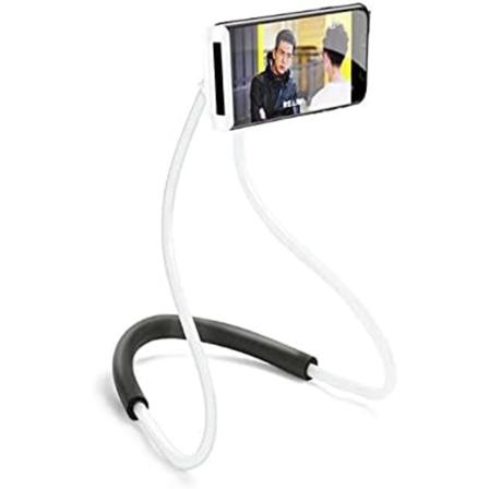 IC Leisure Desktop Mobiltelefonholder Tablet Lazy Allsidig Hengehals Type Hengefeste (Hvit)