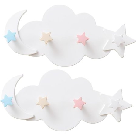 2 stjärna måne krok tecknad vägg entré hängare väggmonterad klädkrokar vägg dekorativa krokar klädhängare självhäftande krokar hängande 