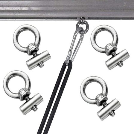 4 stk Markise Skinnestop 6mm Til Campingvogn Autocamper Varevogn Campingtelt Udstyr Markiser Tilbehør, 304 Rustfrit Stål