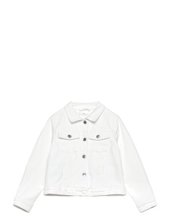 Mango Denim Jacket - White - 116