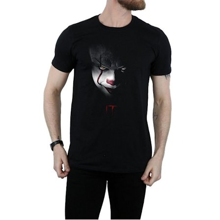 It Mens Pennywise Stare Bomull T-Shirt XL Svart