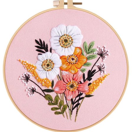 Øvingssett for broderisøm Blomsterbroderi B B