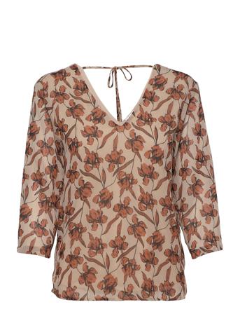 Vikilta 3/4 Top/Ls Brown Vila