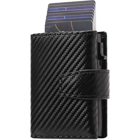 Kortholder med myntlomme | Beskyttende lommebok for menn