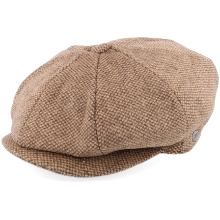Jaxon & James - Marrone flatcap Cappellino - Gotham Newsboy Brown Flat Cap @ Hatstore