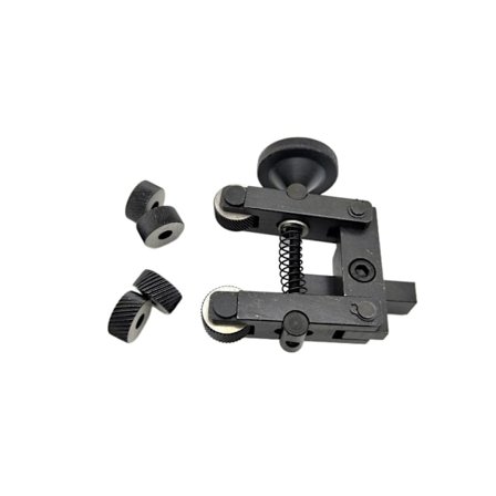 Dubbelhjul Justerbart Räfflingsverktyg Lämpligt för 0618 Mini Svarv 10mm Skaft