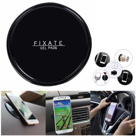 Självhäftande Nano Gel Pads för Mobil, Nycklar och annat svart