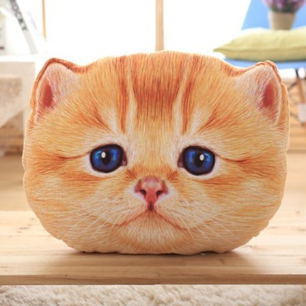 Katt Gosedjur Leksak Kudde, Mjuk Katt Plyschleksak