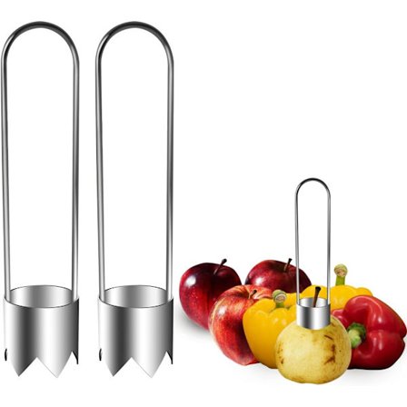 2-in-1 Paprikansiemenen Poistaja, Omenan Kota Poistaja, Vihannesten Siementäjä, Kellonmuotoinen Keittiötyökalu