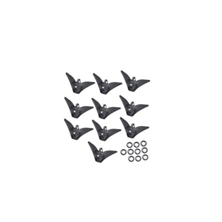 Slipsklips Spenne Slipsklips SVART