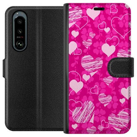 Yhteensopiva Lompakkokotelo Sony Sony Xperia 5 III PopSydänKuviointi