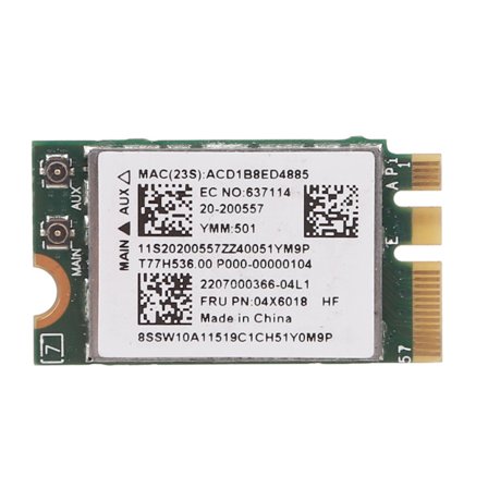 Trådløs adapterkort Broadcom BCM943142Y 150 Mbps Wlan+Bluetooth M.2 NGFF WiFi BT 4.0 802.11b/g/n SPS: 792608-001