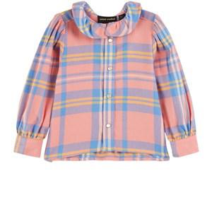 Mini Rodini GOTS Checked Blouse Pink 92/98 cm - Tops - 92/98 cm - Pink