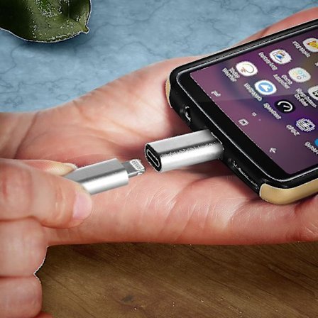 Lightning-adapter hona Usb C för laddning och synkronisering - Silver