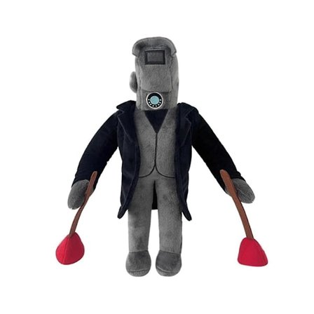 Skibidi toalett leksak plysch, speakerman plysch skräckspel fyllda plyschdockor samlarobjekt presenter till barn samlare C