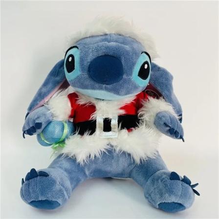 Disney Söta Anime Plyschleksaker Lilo & Stitch Julklädsel 28cm Stitch Kawaii fyllda plyschdockor Julklappar till barn stitch 28cm