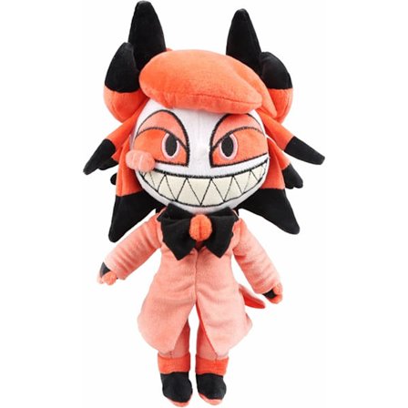 Hazbin Hotel Plushie Alastor Animehahmo Nukke Angel Dust Piirrospehmohahmo Söpö Pehmoinen Superpehmeä Sohvatyyny Lahja Pelifaneille (30cm)