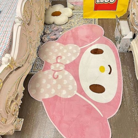 My Melody Matto Superpehmeä Söpö Sarjakuva Kissamatto Makuuhuoneen Matot Pehmeät Lasten Aluematto Kawaii Matto Kaksipuolinen Pörröpeitto B
