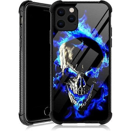 Etui Kompatibelt med iPhone 11 Pro Max, Skaller med 4 Hjørner Støtsikker Beskyttelse Myk Silikon TPU Støtfanger og Hard PC Mønster Bakdeksel for 