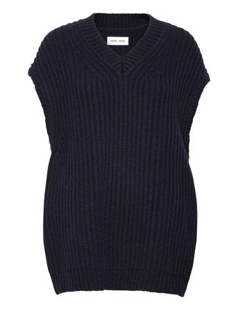 Keiko Vest 11250 Vests Knitted Vests Blå Samsøe Samsøe