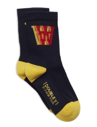 Con Logo Kids Socks Socks & Tights Socks Multi/mønstret Wood Wood*Betinget Tilbud