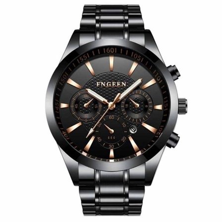 FNGEEN Armbandsur Steel Svart/Svart