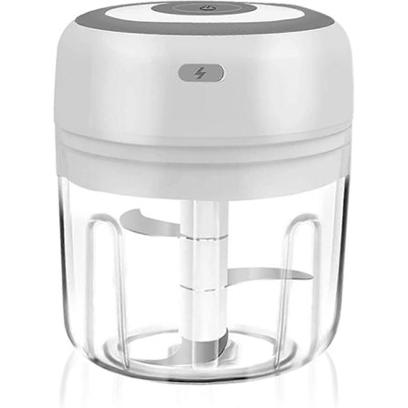 Mini Vihannesleikkuri, Sähköinen Mini Valkosipulileikkuri, Pieni Ruoanvalmistuskone, Valkosipulipuristin Paprika Chili Pähkinät Lihanleikkuri, 