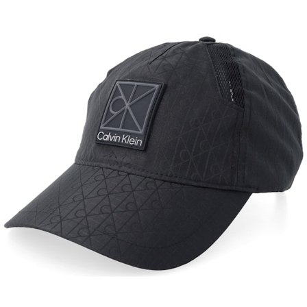 Calvin Klein - Zwart unconstructed Cap - Utility Tech Nylon Cap Black Dad Cap @ Hatstore