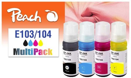 PEACH Patrone Epson 103/104 MultiPack bk,c,m,y remanufactured