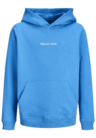 Jack & Jones JORNORREBRO EMB SWEAT HOOD Hoodies sweatshirts Herr Blå 140