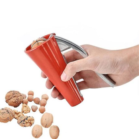 Nøtteknekker, nøtteknekker skreller tang med håndtak, nøtteåpnerverktøy for valnøtt hasselnøtt mandler pekann kastanje ergonomisk
