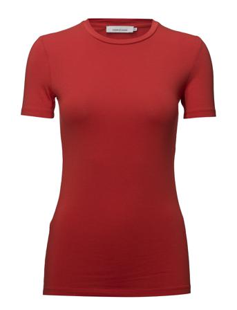 Ester Ss 265 T-shirt Top Rød Samsøe Samsøe