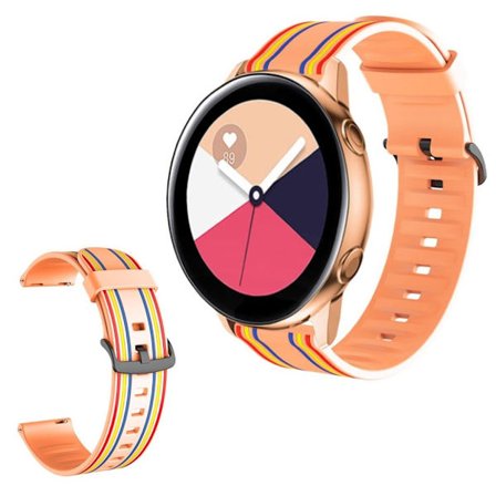 20mm Twill color watch band for Amazfit and Huawei watch - Orange / Colorful