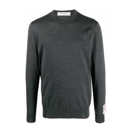 Golden Goose, Round-neck Knitwear Grijs, Heren, Maat:XL