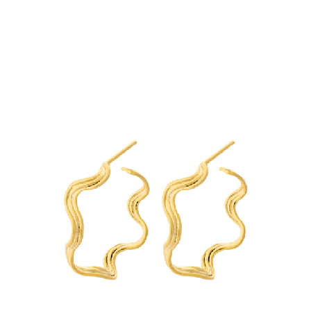 Pernille Corydon Hellir Hoops Örhängen Dam Guld ONESIZE