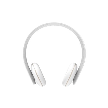 Kreafunk - aHEAD On-Ear Høretelefoner- Bluetooth 4.0 - Op til 18 timers spilletid - PU-læder med lækker, blød overflade White