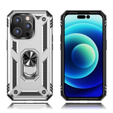 Bofink Combat iPhone 14 Pro skal - Silver/Grå Silvergrå