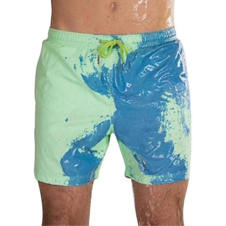 Magical Change Color Beach Shorts Herr Badbyxor Badkläder Snabbtorkat bad