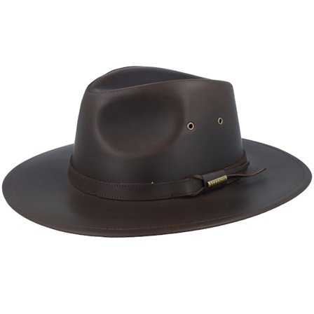 Stetson - Marron western Chapeau - Buffalo Leather Brown Western @ Hatstore