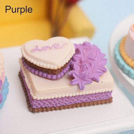 Miniatyrkakebrød DIY Dessert LILLA