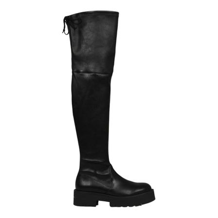 Stuart Weitzman, Lowland Boots Zwart, Dames, Maat:39 EU,leer