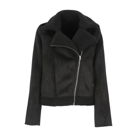 Betta Corradi Faux Fur & Shearling Jakke Sort, Dame