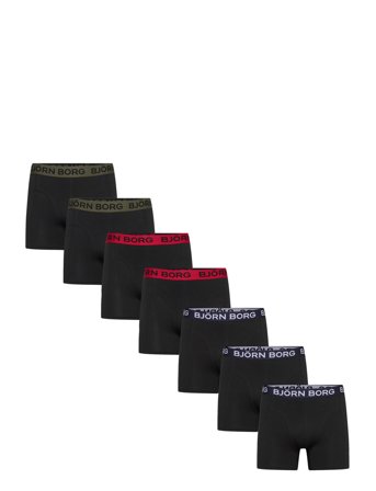 Björn Borg Cotton Stretch Boxer 7P - Black - XL