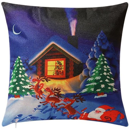 Joulu Tyyny Neliö Koriste Tyynynpäälliset Joulu Tyynynpäälliset Sohvan Istuimelle 45X45Cm